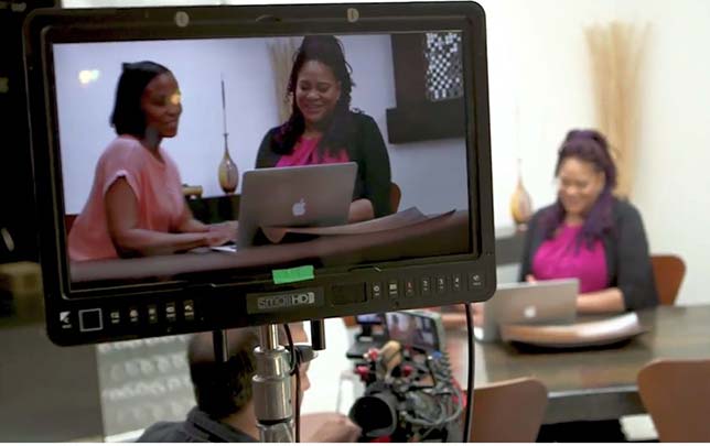 Taking a lesson from Hollywood, an institution dedicated to adult learners has brought in Emmy-winning filmmakers, producers, editors and cinematographers and put them to work creating story-oriented videos their students will see in class.