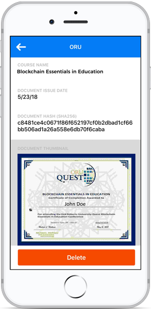 ORU's Blockchain Essentials in Education certificate