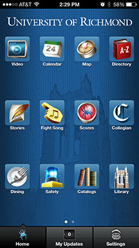 University of Richmond mobile app