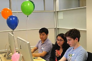 A team from the Dalton School in New York City won the April 7 Cornell University High School Programming Contest. Image courtesy of Cornell University.