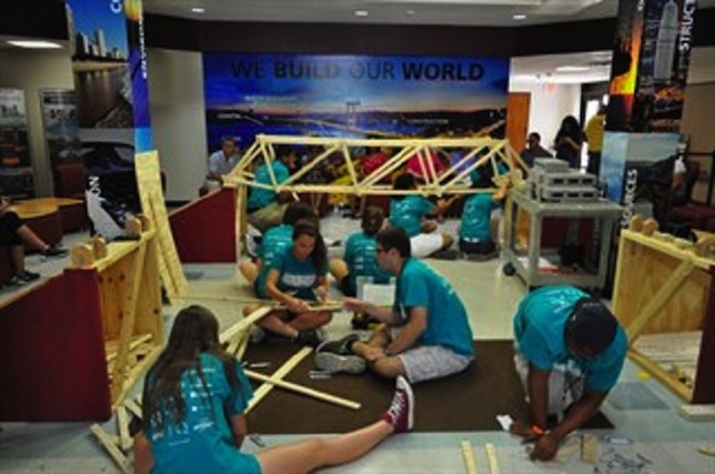 Students at this summer’s CampBUILD at Texas A&M got the chance to find solutions to real-life engineering challenges. Image courtesy of Texas A&M.