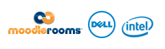 Logos: Moodlerooms, Dell, Intel