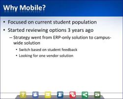Webinar screen shot. "Why Mobile?"