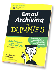 Email Archiving for Dummies - covor image