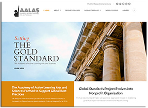 screen shot of AALAS website