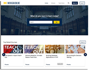 University of Michigan online portal