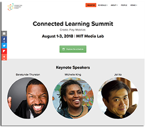 Connected Learning Summit website