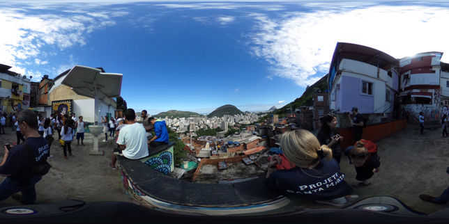 360-degree photo of Rio de Janeiro's favelas