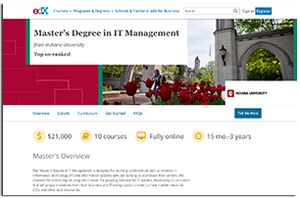 edX master's degree program