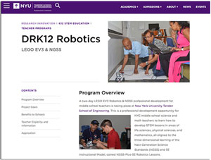 DRK12 Robotics website