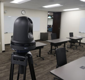 PTZ camera in Pepperdine classroom