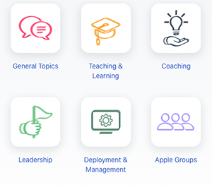 Apple educator forum sections