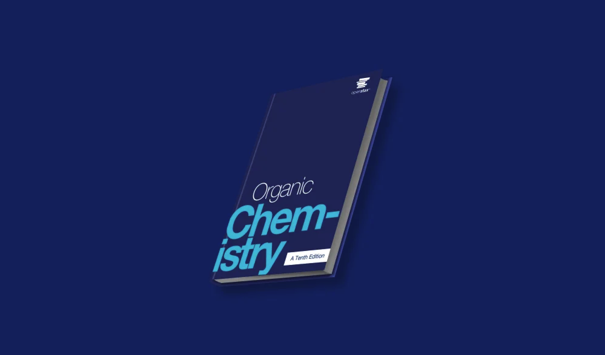 A 3D image of Organic Chemistry 10th Edition textbook