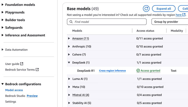 DeepSeek on AWS