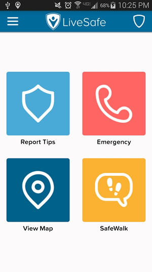 LiveSafe lets users report tips anonymously with GPS-tagged information that has pictures, video and audio; receive safety alerts; and learn more about local crimes.