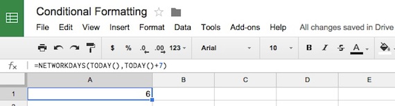 Google Sheets Excluding Weekends In Conditional Formatting Campus Technology
