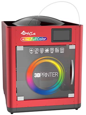 The da Vinci Color offers full-color printing, automatic build plate leveling and a removable bed.