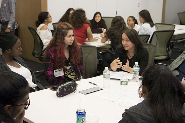 <p>Recently, a group of high school women spent three weeks as participants  in the <a href="http://engineering.nyu.edu/k12stem/cs4cs/" target="_blank">Computer Science for  Cyber Security (CS4CS)</a> program, picking up fundamentals at the <a href="http://engineering.nyu.edu/" target="_blank" title="NYU Tandon School of Engineering">NYU Tandon School of Engineering</a>. Nearly  50 students attended classes at the downtown campus of the university, where they  learned about programming, computer architecture, careers in computer science and  cybersecurity and how to do professional networking. Now they're expected to return  to their schools and serve as "computer science and cybersecurity ambassadors"  and recruit a team of classmates to compete in <a href="https://csaw.engineering.nyu.edu/" target="_blank">Cyber Security Awareness Week</a>, Tandon's  annual cybersecurity competition. The program is led by members of Tandon's <a href="http://engineering.nyu.edu/academics/departments/computer-science-engineering" target="_blank">Department  of Computer Science and Engineering</a> and the <a href="http://osiris.cyber.nyu.edu/" target="_blank">Offensive Security,  Incident Response and Internet Security (OSIRIS) Laboratory</a>.</p> <p>During a day spent with sponsor financial services firm <a href="http://www.dtcc.com/" target="_blank">Depository Trust and Clearing Corporation</a> (DTCC), participants met with myriad experts to learn about the general topics of  computer science as well as emerging technologies. During one talk, DTCC's Managing  Director and Chief Technology Architect, Rob Palatnick, covered blockchain and cryptocurrency  and spoke about distributed ledger and its impact on the financial industry. As  he told the students, they faced "great opportunity" to "shape the  future" of those technologies. "The same way our phones have become so  much more than its initial purpose, we can expect distributed ledger technology  to serve as a platform for innovation in the next five years or so. This is exciting  because all of you will have the opportunity to investigate this area and help shape  the future of these maturing technologies."</p> <p>Dan Varela, treat management associate and cyber incident analyst,  encouraged the young women to take advantage of the shortage of talent in the IT  security field. "Of the current positions filled, only 11 percent are filled  by women, which means there is an even bigger opportunity within cybersecurity for  a majority of this audience," he said. "Companies want to diversify their  workforce and gain new perspectives within this area. You have a great opportunity,  so continue to learn and grow."</p> <p>Tandon sponsors numerous summer-time activities. In June  almost 300 middle school and high school students partook of half a dozen  programs. Almost six in 10 were female students. Activities took students into  numerous campus labs, including those doing research on soil mechanics, music  and audio, mechatronics, biomolecular engineering, genomics and molecular  anthropology.</p>