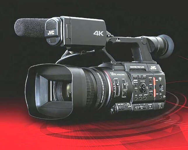 JVC GY-HM250E - 4K Live Streaming Camcorder with Broadcast Graphics 