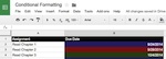 conditional formating in Google Sheets