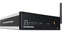 The Crestron MC3 room controller offers a wireless range of about 150 feet indoors.