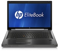 HPs EliteBook 8760w supports up to 32 GB RAM and includes an optional 4 GB Nvidia Quadro 5010M.
