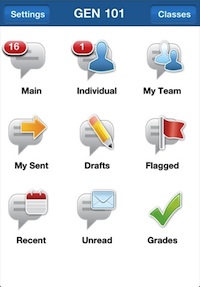PhoenixMobile for iOS lets students participate in discussions, check grades, and upload homework.