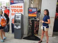 Auburn Universitys charging station (pictured) costs users $5 per charge. Towson University is offering the charging service for free.