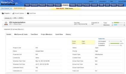 Manageengine Adds Project Management Functions To Service Desk App