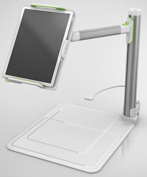 The Belkin Tablet Stage turns an iPad into a functional document camera for classroom presentations.