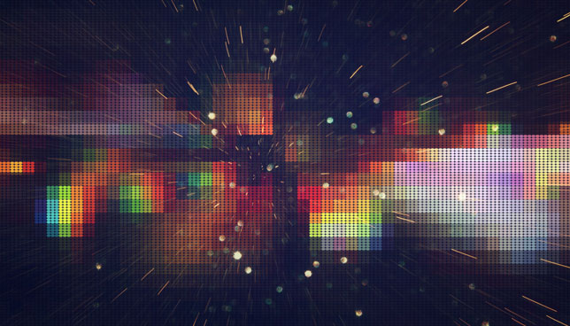 abstract colored blocks