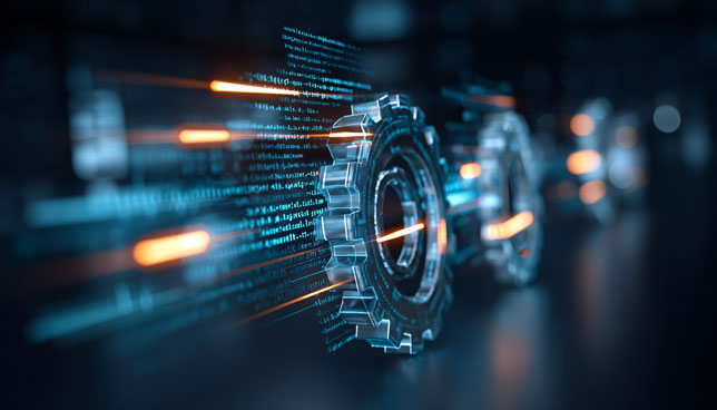 programming code and digital gears