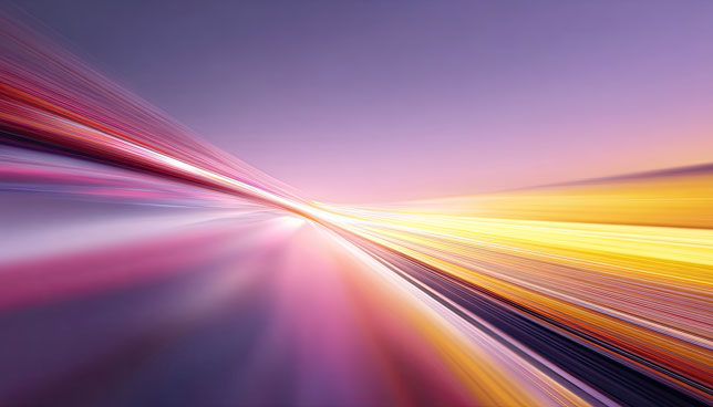 Abstract speed motion blur in vibrant colors