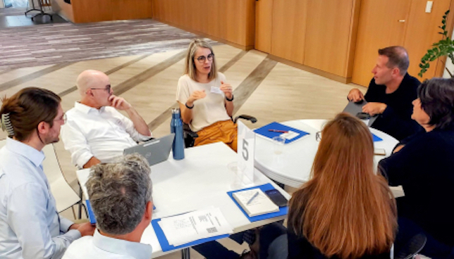 workshop participants discuss sustainability in open science and research