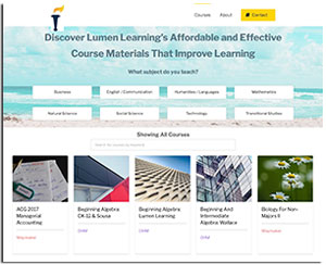 lumen learning course catalog