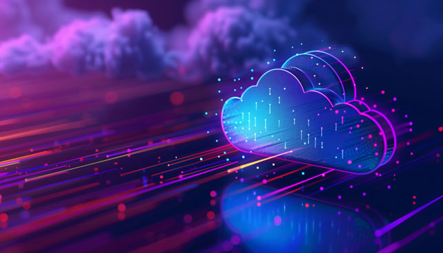 Digital illustration of cloud icon