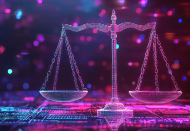 glowing digital scale