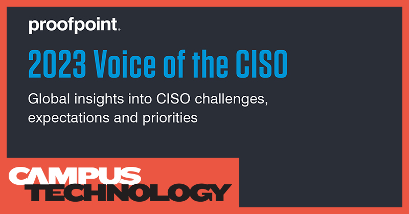 image reads Proofpoint 2023 Voice of the CISO