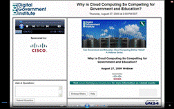 cloud computing webinar screen capture