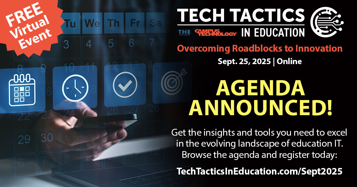 September 2025 Tech Tactics in Education Conference Agenda Announced -- THE Journal