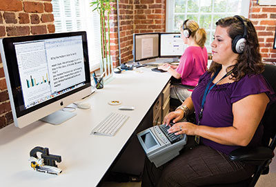 Remote Captioning a Class at AMAC