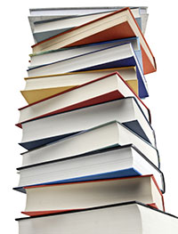 stack of books