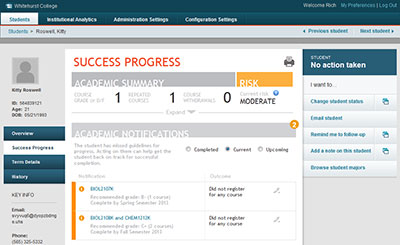 Student Success Collaborative analytics dashboard