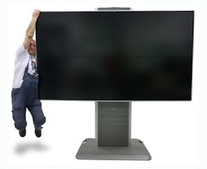 The OBLX series of freestanding video walls